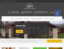 Tablet Screenshot of gardahaz.hu
